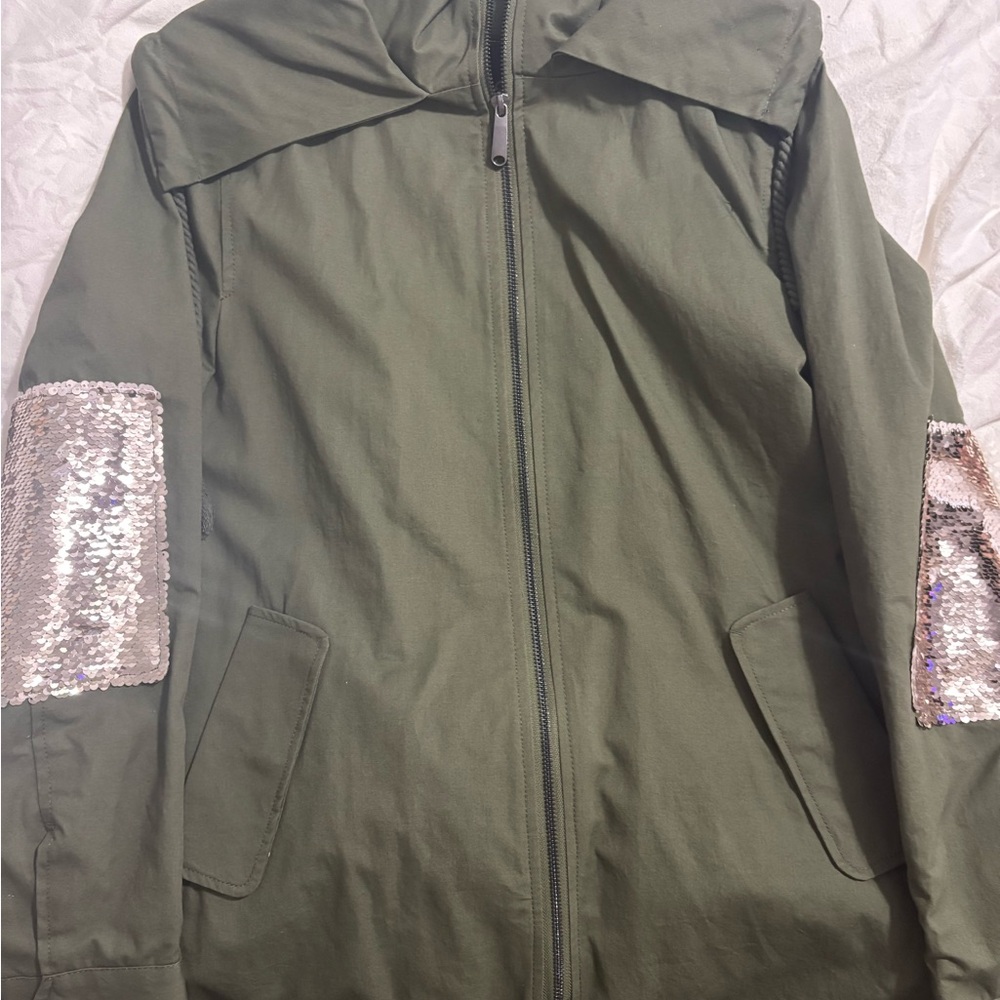 Sam Edelman Olive Jacket with Sequin Accents